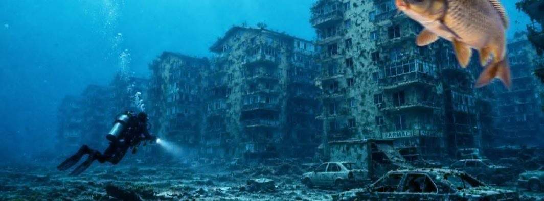 Dezamăgire! Cercetătorii credeau că au găsit Atlantida, dar era doar Militari Residence după ploaie