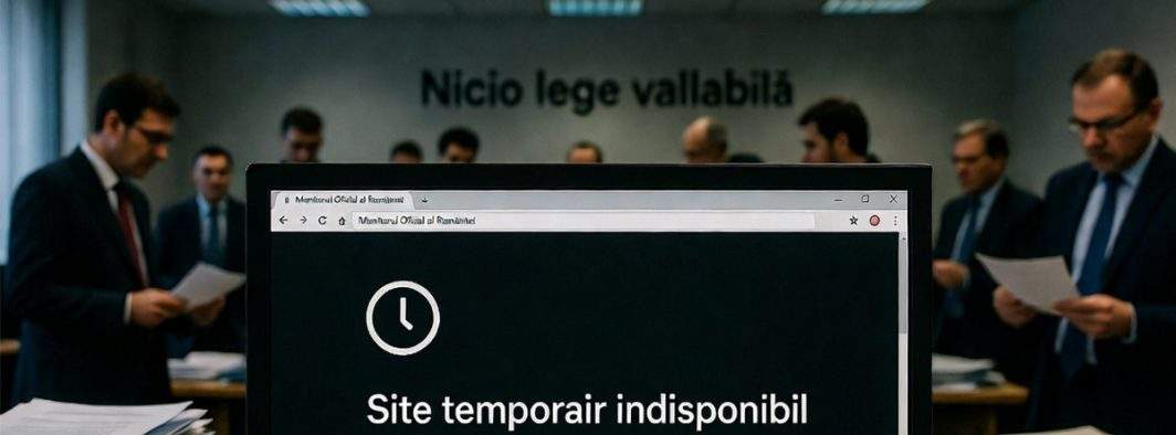 A căzut site-ul Monitorul Oficial: două ore nu mai e nici o lege valabilă