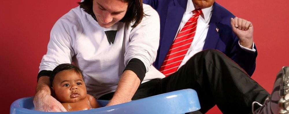 Insistent: Trump a reuşit cumva să se bage şi în poza din 2007 în care Messi îl spală pe Yamal