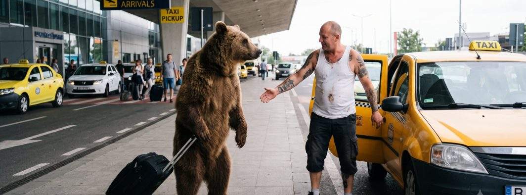 Urşii, tot mai aproape de Bucureşti. Unul deja a luat ţeapă de la un taximetrist la Otopeni