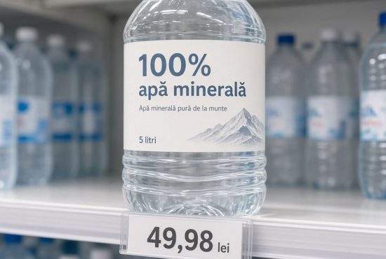 Apa minerală la 5 litri s-a făcut 50 de lei, din cauza debitului scăzut al Dunării