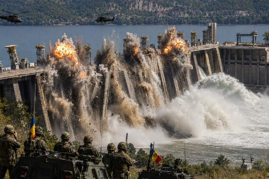 Armata a aruncat în aer barajul Porțile de Fier 2 ca să crească debitul la Cernavodă