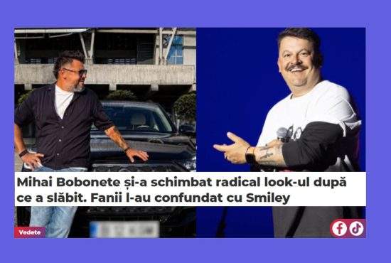 Bobonete, jignit grav după ce a slăbit: a fost confundat cu Smiley!