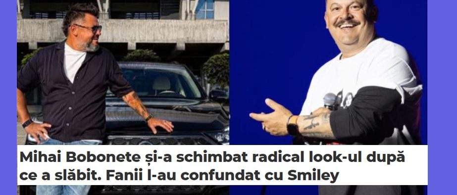 Bobonete, jignit grav după ce a slăbit: a fost confundat cu Smiley!