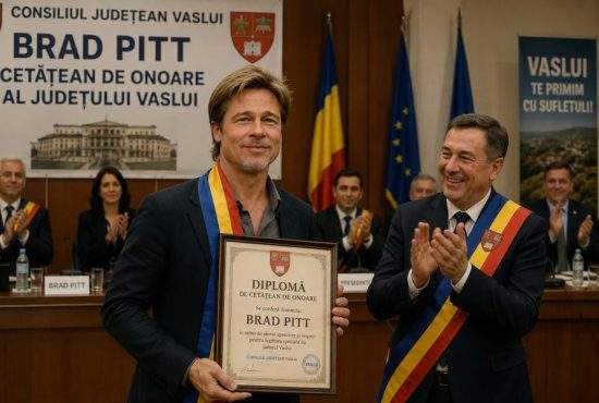 Brad Pitt, făcut cetăţean de onoare la Vaslui după ce s-a reapucat de băut