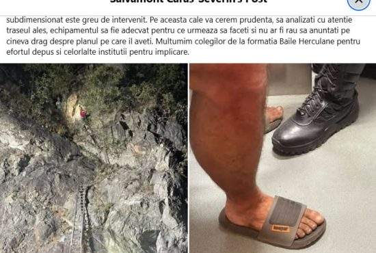 Cocalarii au asaltat Salvamont după postarea cu turistul în șlapi: „Ce model de șlapi avea?”
