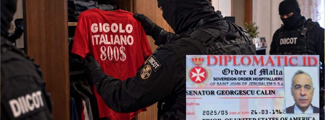 DIICOT: Pe lângă legitimaţia fake de cavaler de Malta, Georgescu avea şi un tricou fals de gigolo italian
