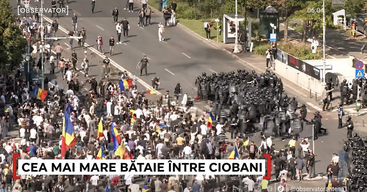 Record la Victoriei. A fost cea mai mare bătaie între ciobani, unii în civil, ceilalți în uniforma Jandarmeriei