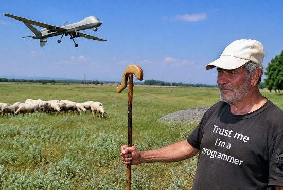 Un cioban renunţă la câini după ce a găsit o dronă pe câmp şi a reprogramat-o să-i păzească oile