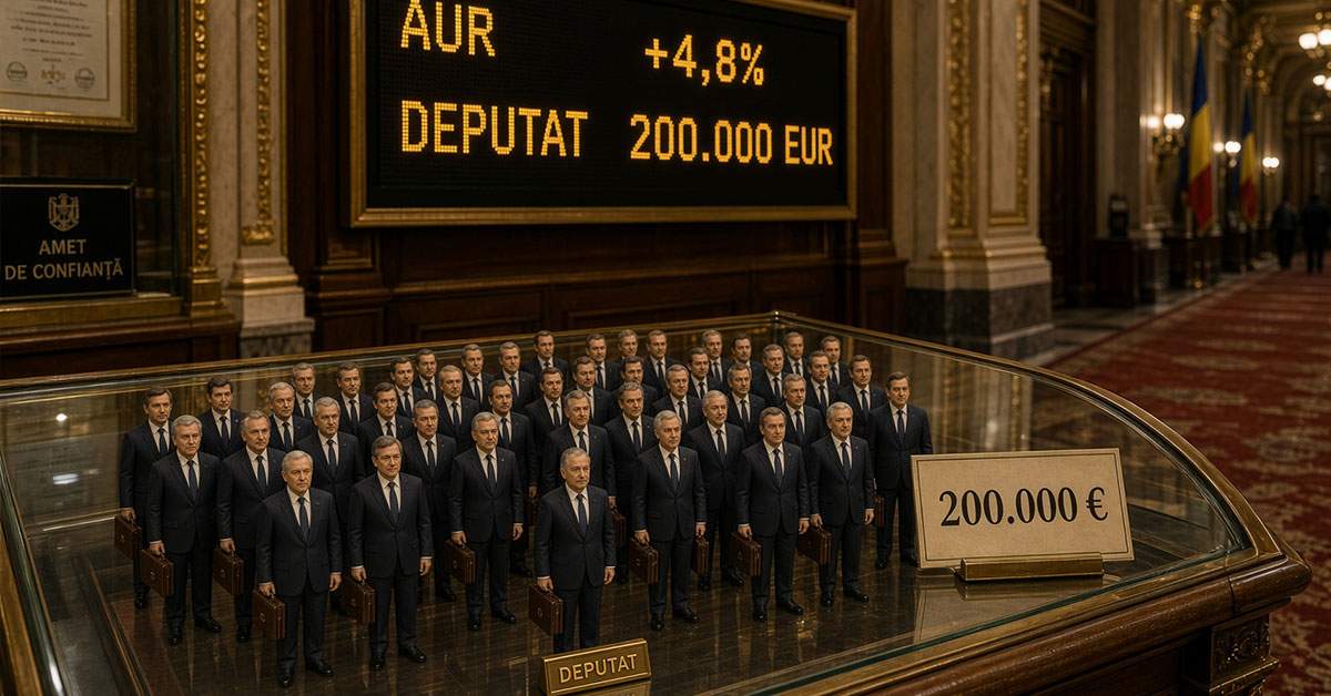 Aurul se scumpește. Un deputat a ajuns să coste 200.000 de euro