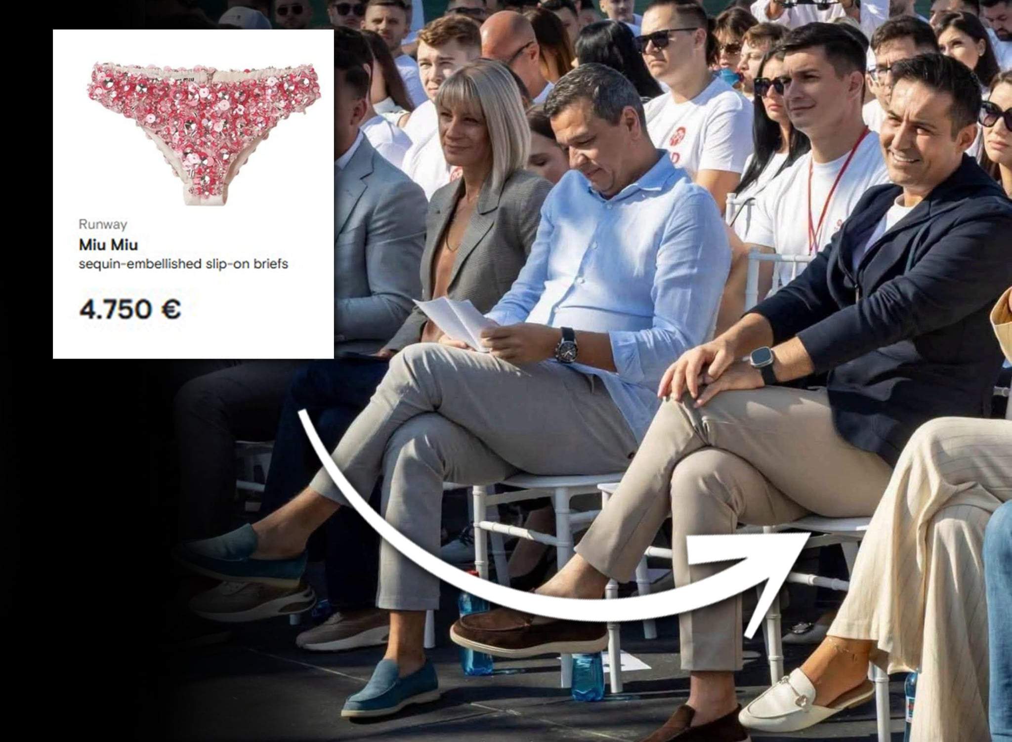 Opulență! Pe lângă pantofii Loro Piana, soțul Olguței a purtat și chiloți Miu Miu de 4.750 €