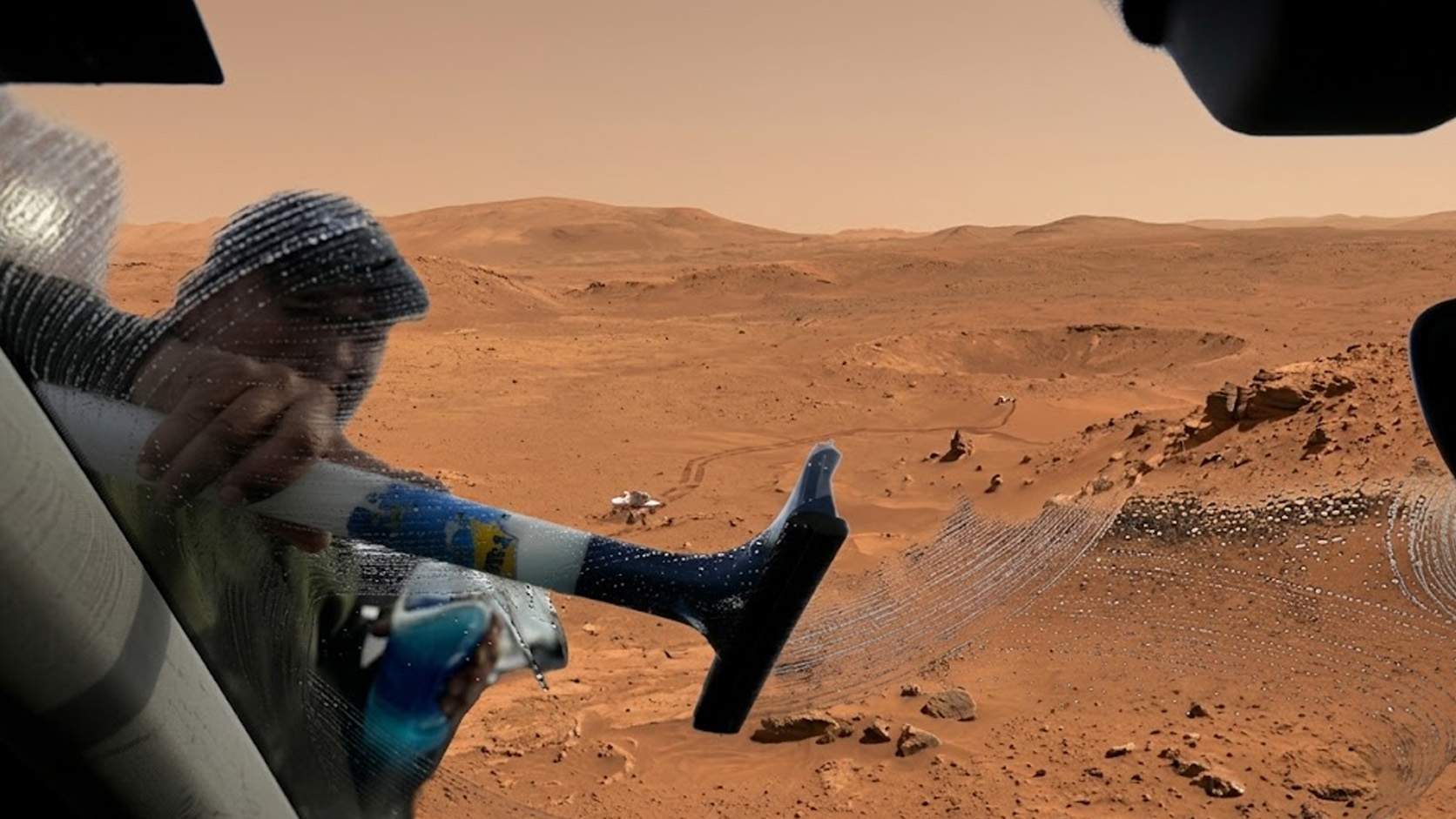 NASA transmite cele mai clare imagini de pe Marte după ce un român i-a spălat parbrizul lui Curiosity