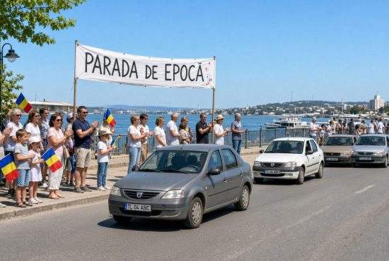 În Tulcea are loc azi parada mașinilor de epocă, cu Loganuri din 2004