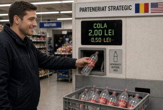Parteneriat strategic România-SUA. La peturile de Cola vom primi 2 lei în loc de 50 de bani
