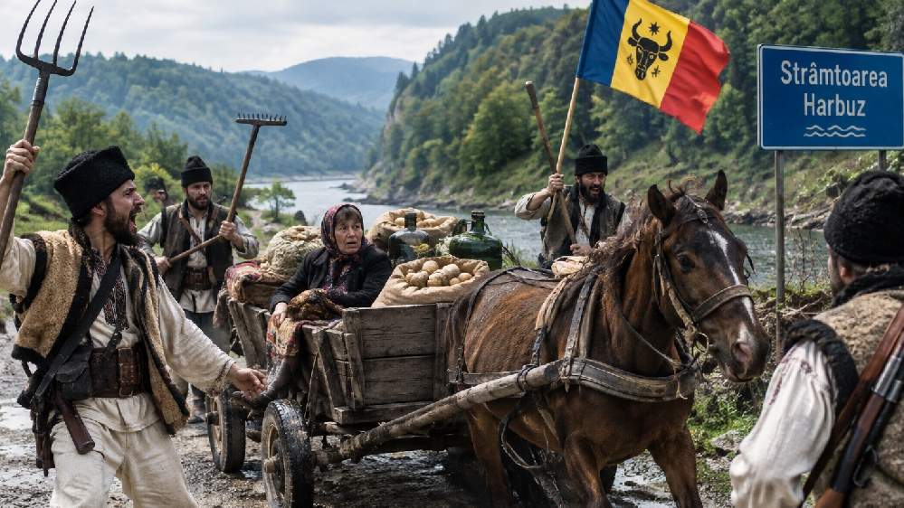 Rebelii bucovineni au atacat o căruță în Strâmtoarea Harbuz
