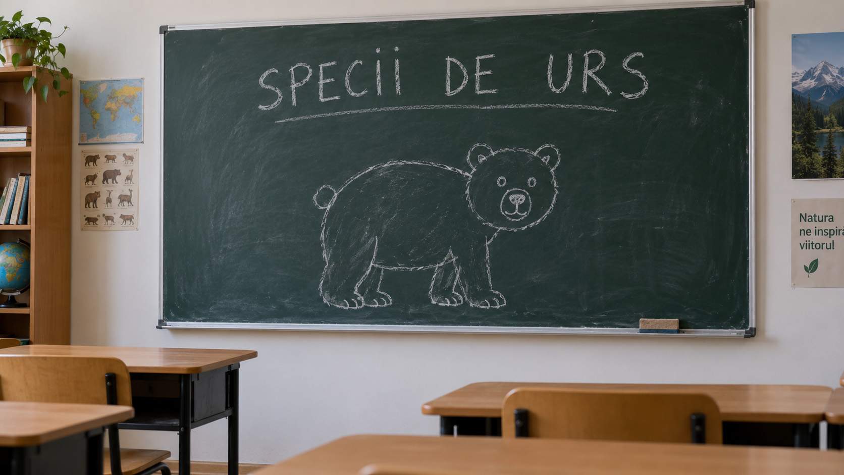 3 din 4 elevi români cred că speciile de urs sunt ursul brun, ursul blond şi ursul fără alcool