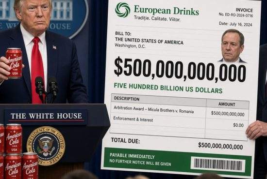 Trump a schimbat numele Coca Cola în American Cola și acum trebuie să dea 500 de miliarde de dolari fraților Micula
