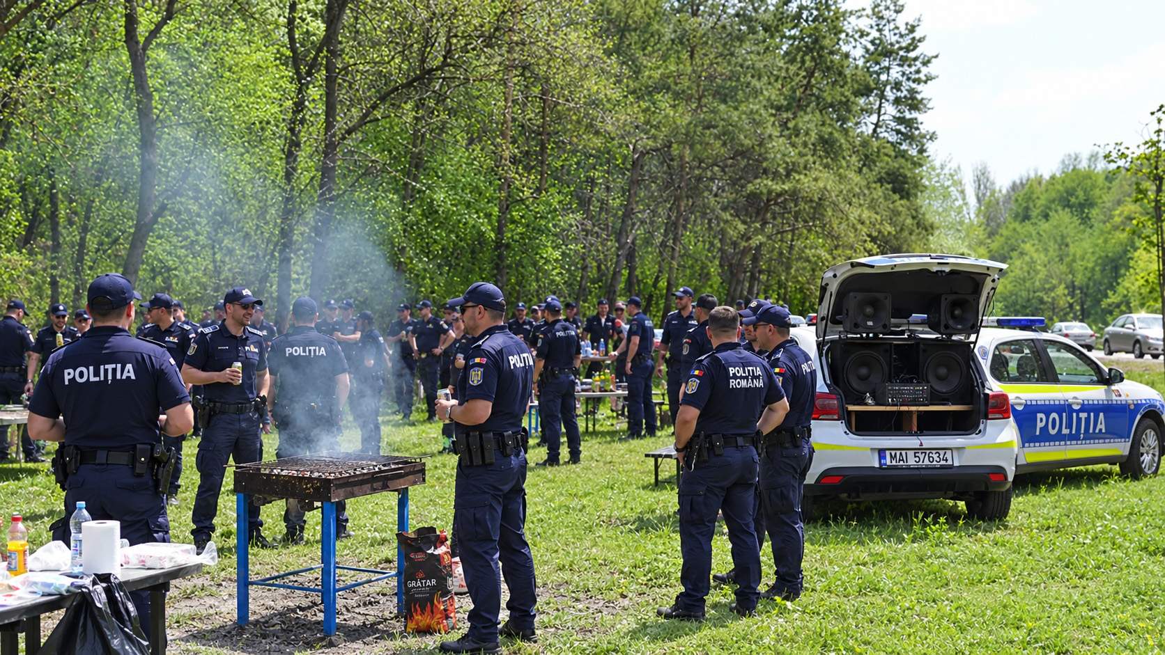 Mobilizare exemplară în cazul capului de porc: poliţiştii au încins grătarul şi caută restul porcului