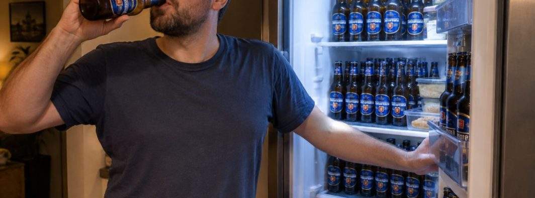 Un bărbat a băut toate cele 40 de beri din frigider, ca să nu i le încălzească hackerii