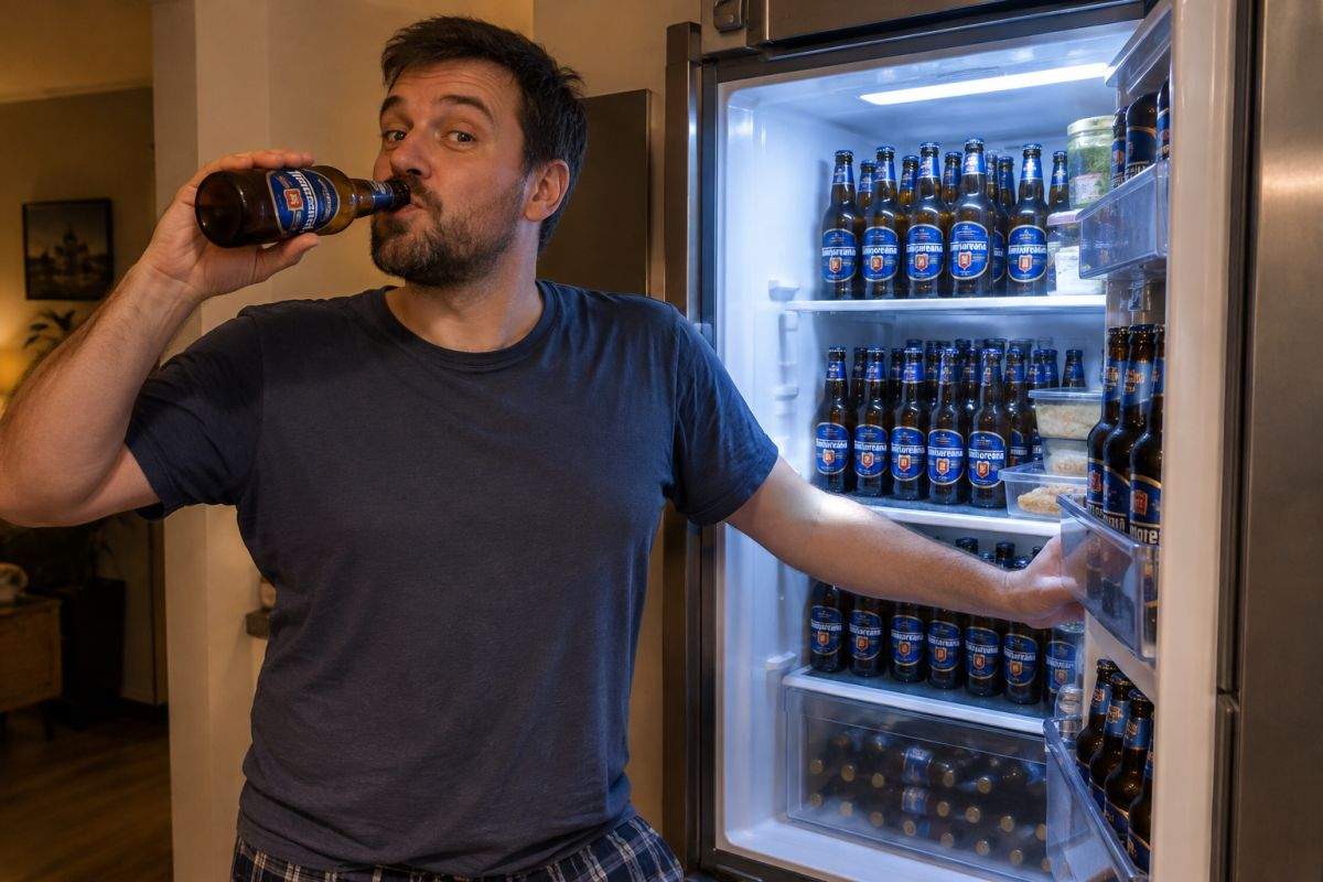 Un bărbat a băut toate cele 40 de beri din frigider, ca să nu i le încălzească hackerii