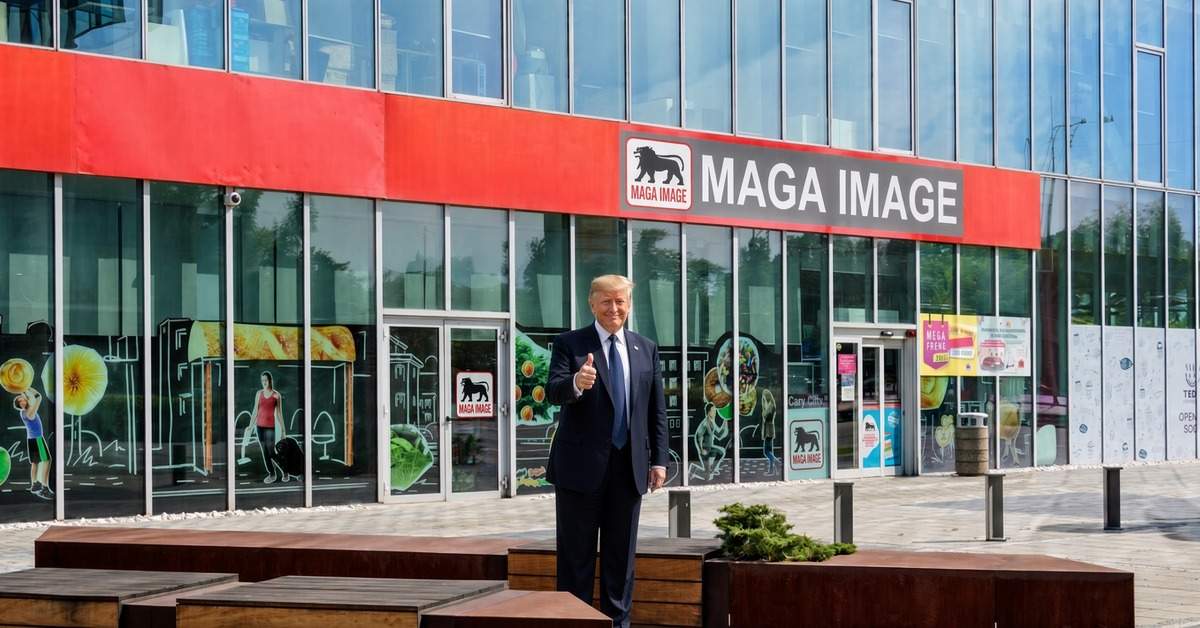 Ca să arate că sunt proamericani, Mega Image își schimbă numele în MAGA Image