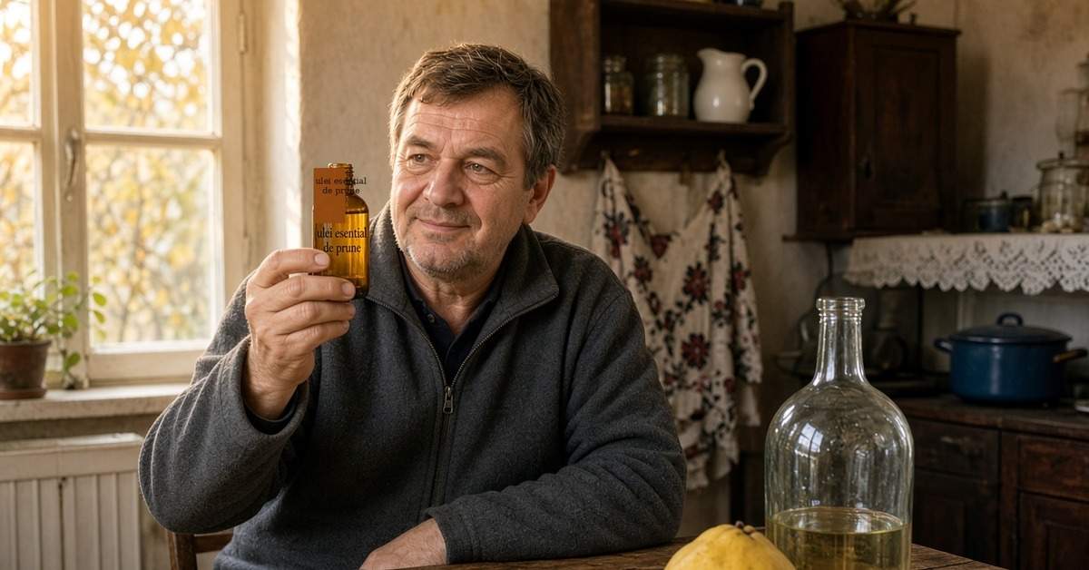 Au început și bărbații să se trateze cu uleiuri esențiale: de prună și câteodată de gutuie